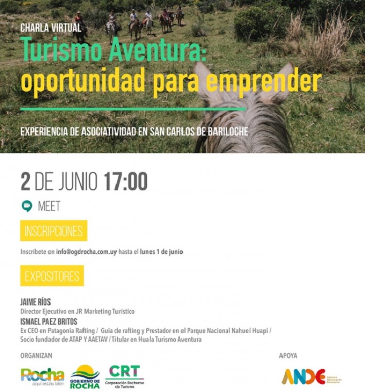 Rocha invita a charla sobre Turismo Aventura