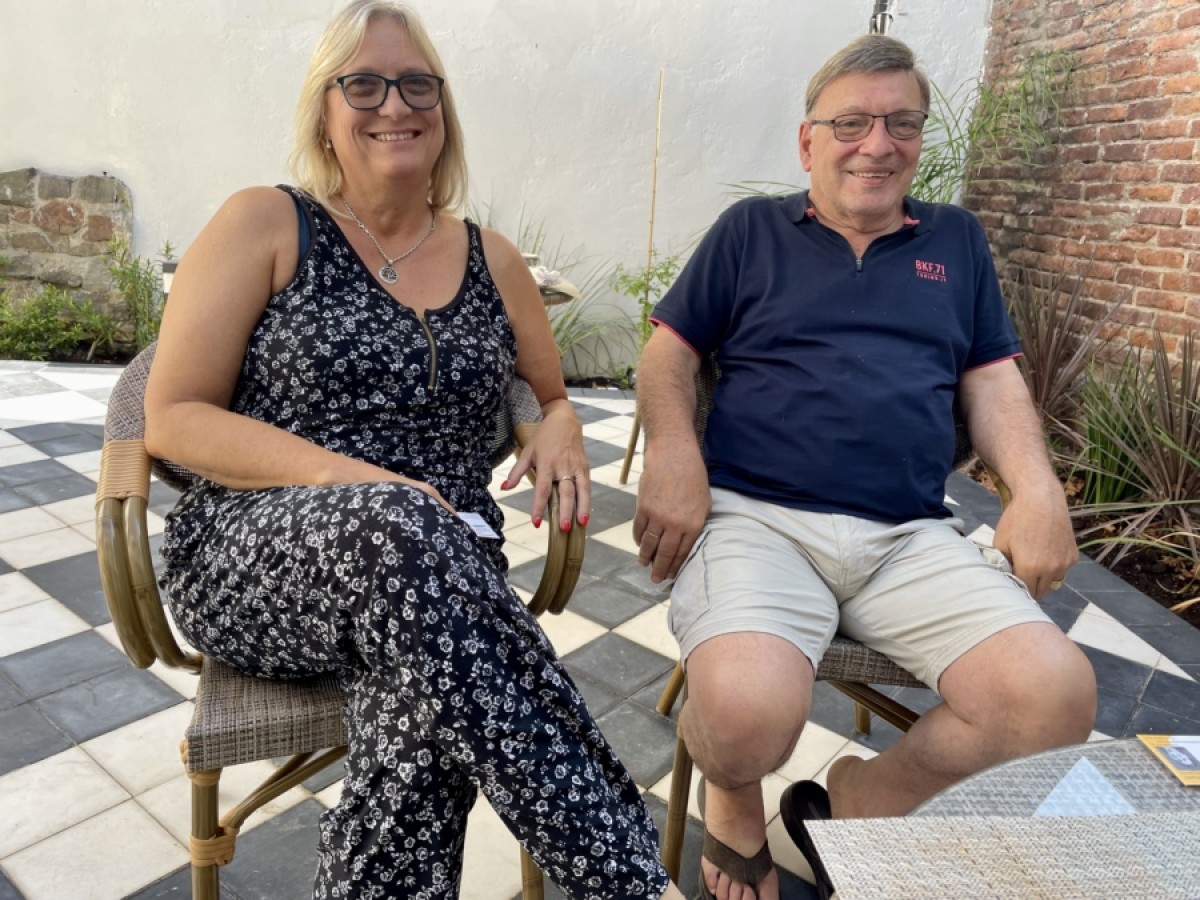 Cristina Ernst (ex AUDAVI) y Daniel D&acute;Alessandro de Sierramar (Foto de autora, 2024)