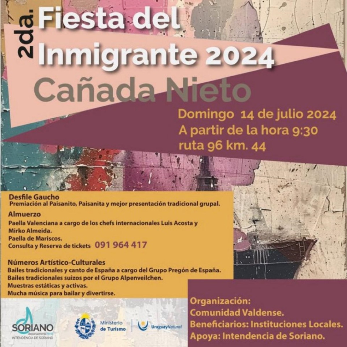 2&ordf; Fiesta del Inmigrante en Ca&ntilde;ada Nieto