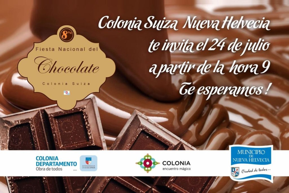 La Fiesta Nacional del Chocolate ser&aacute; el domingo 24 en Nueva Helvecia