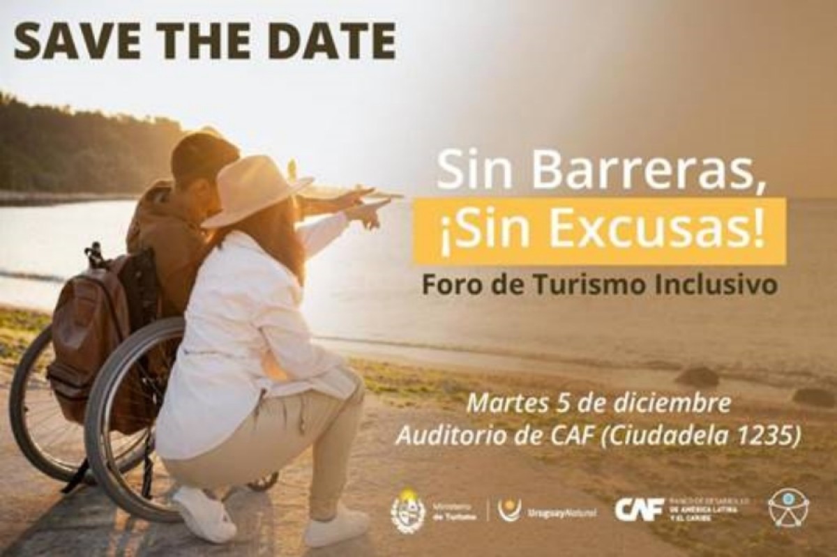 El Foro de Turismo Inclusivo ser&aacute; el 5 de diciembre en Montevideo