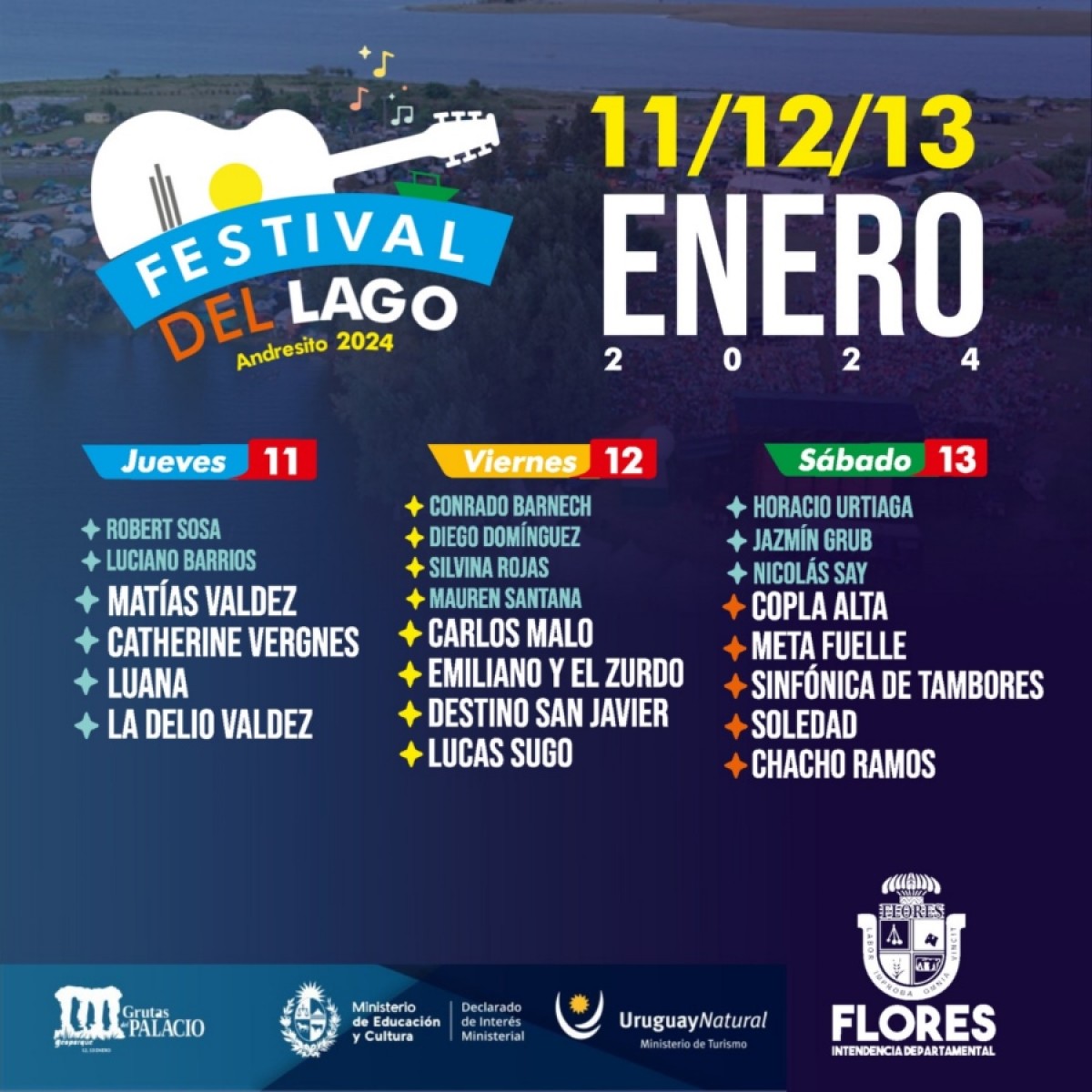 Lanzamiento del 31&deg; Festival del Lago, Andresito le canta al pa&iacute;s