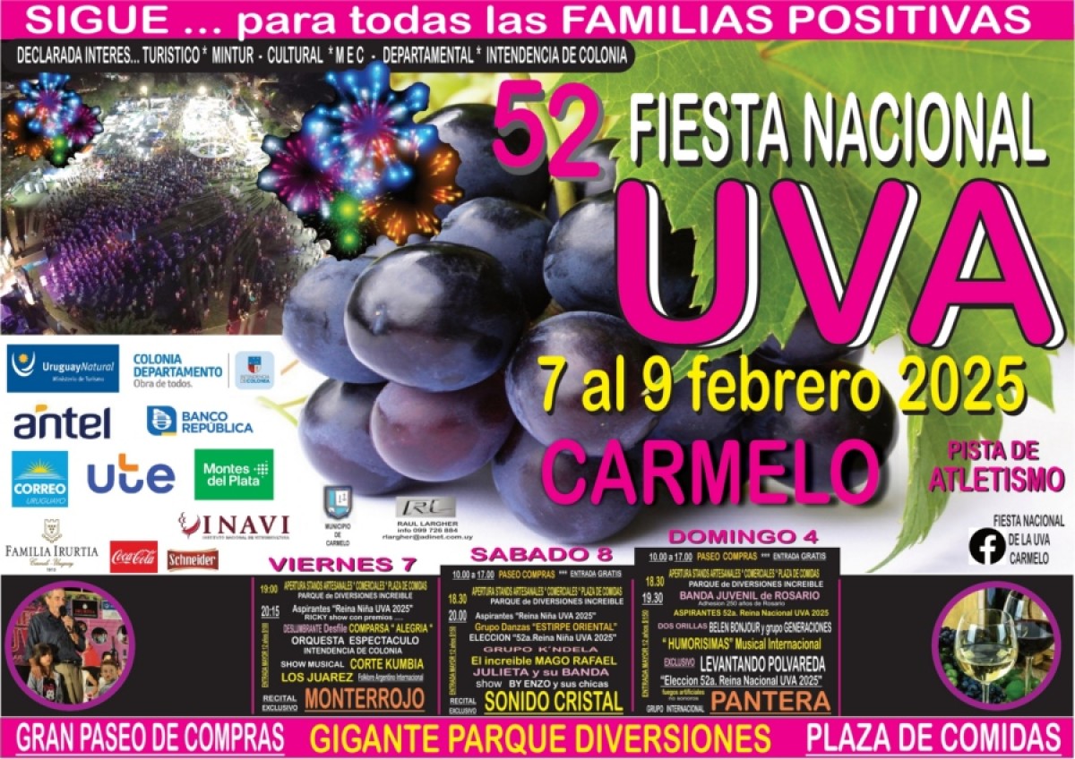 52&ordf; Fiesta Nacional de la Uva en Carmelo