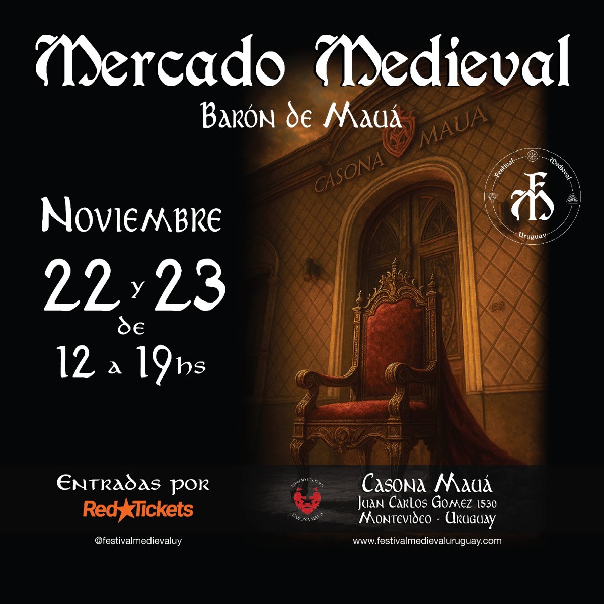 Celebrando su &uacute;ltimo encuentro del a&ntilde;o, Festival Medieval Uruguay presenta una nueva creaci&oacute;n llena de encanto: Mercado Medieval Bar&oacute;n de Mau&aacute;.
