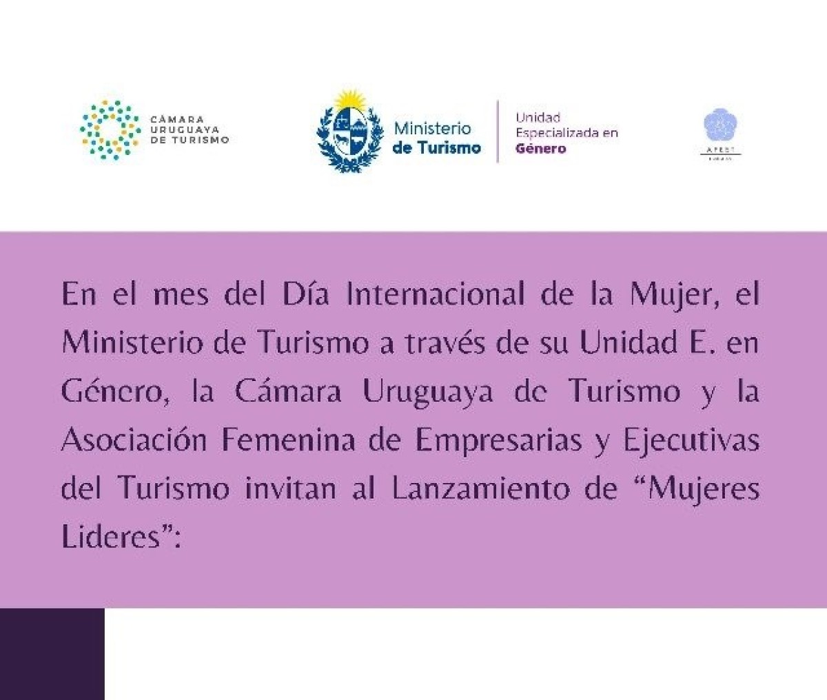 Lanzamiento del ciclo de Mujeres L&iacute;deres