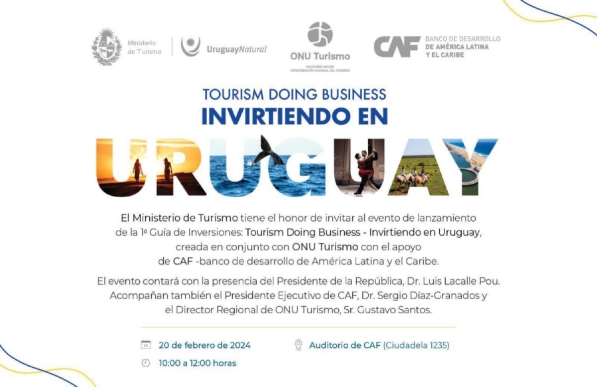 Montevideo ser&aacute; sede del lanzamiento de &ldquo;Invirtiendo en Uruguay&rdquo;