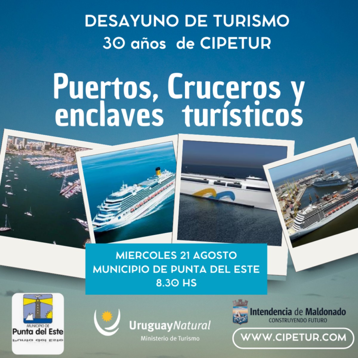 CIPETUR celebrar&aacute; su 30&ordm; aniversario con un destacado Desayuno de Turismo en la Sala Benito Stern de Punta del Este, Maldonado