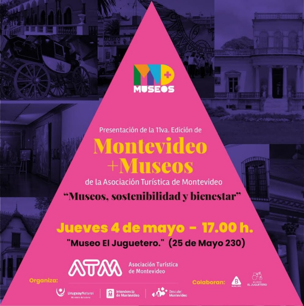 Invitaci&oacute;n al lanzamiento de la 11&ordf; &ldquo;Montevideo+Museos&rdquo; de la ATM