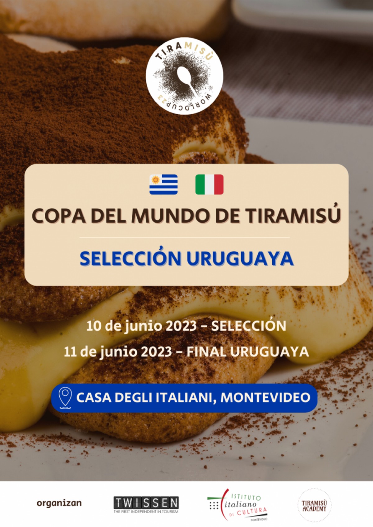 Uruguay busca al campe&oacute;n nacional del Tiramis&uacute; para competir en el mundial