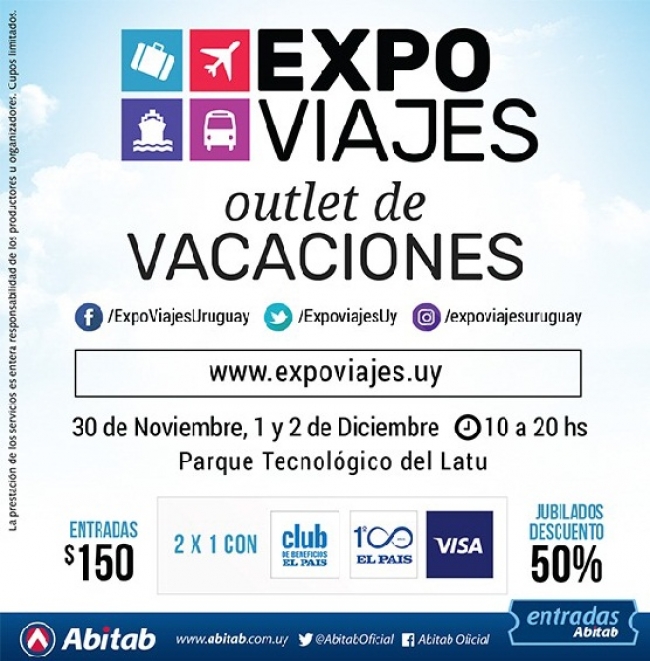 Invitamos a EXPOVIAJES, primer Outlet de Vacaciones