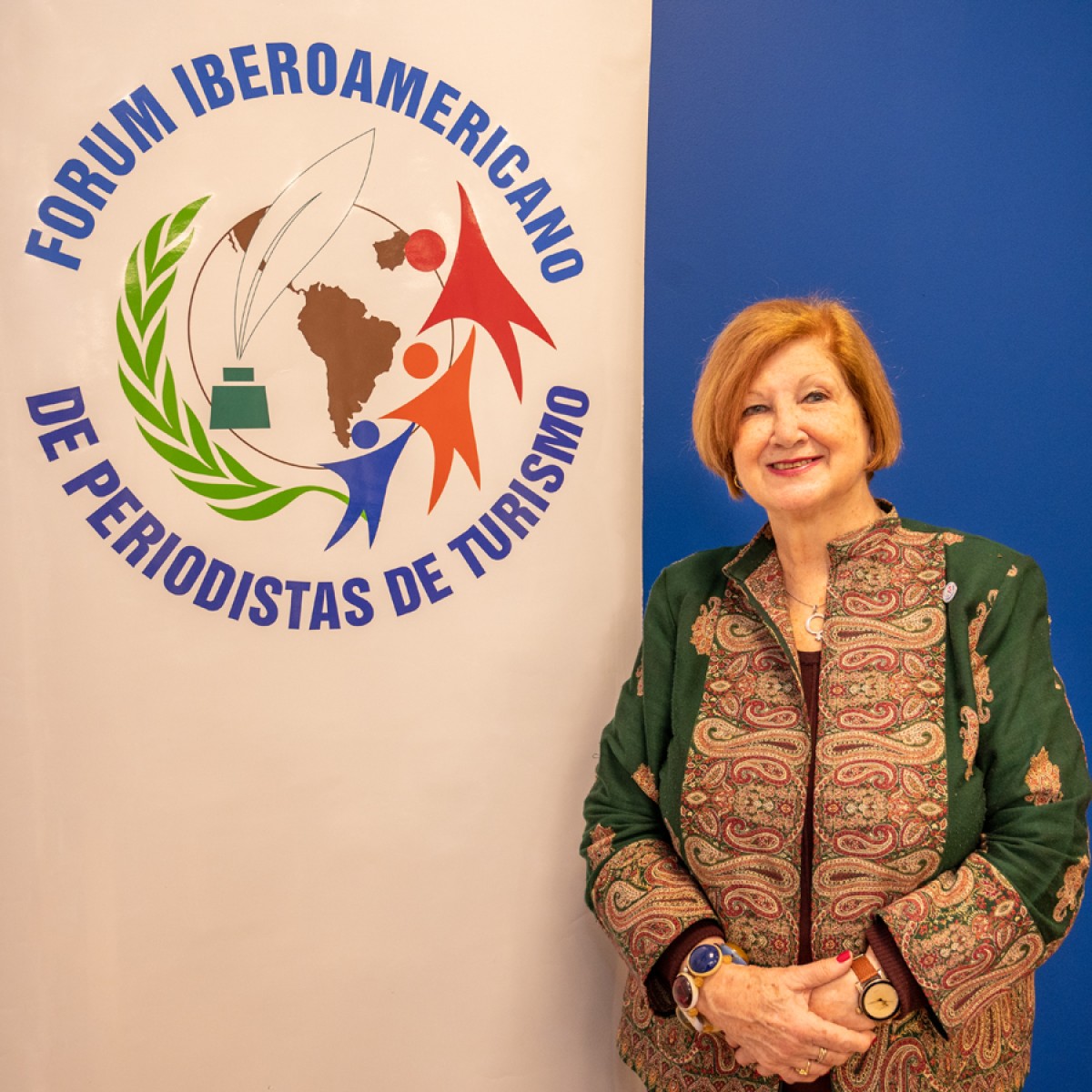 Mar&iacute;a Shaw, presidente del F&oacute;rum Iberoamericano de Periodistas de Turismo (FIPETUR) (Foto Leonardo Correa)
