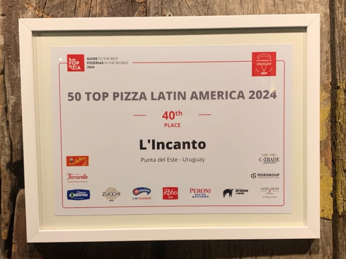 Restaurante L&rsquo;Incanto fue reconocido con el numero 40&ordm; del mundo como la MEJOR PIZZERIA