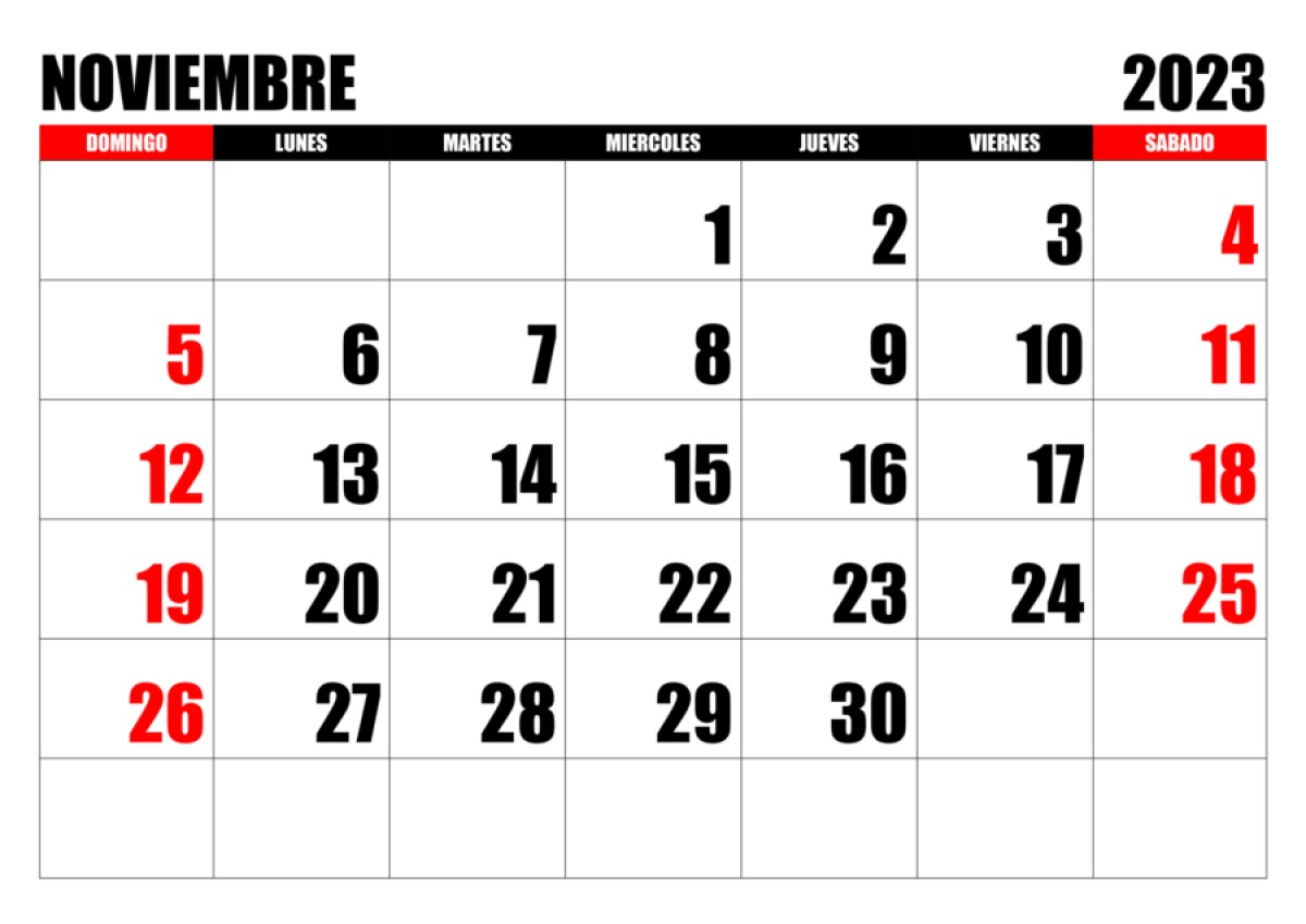&iquest;Qu&eacute; pasa en noviembre?