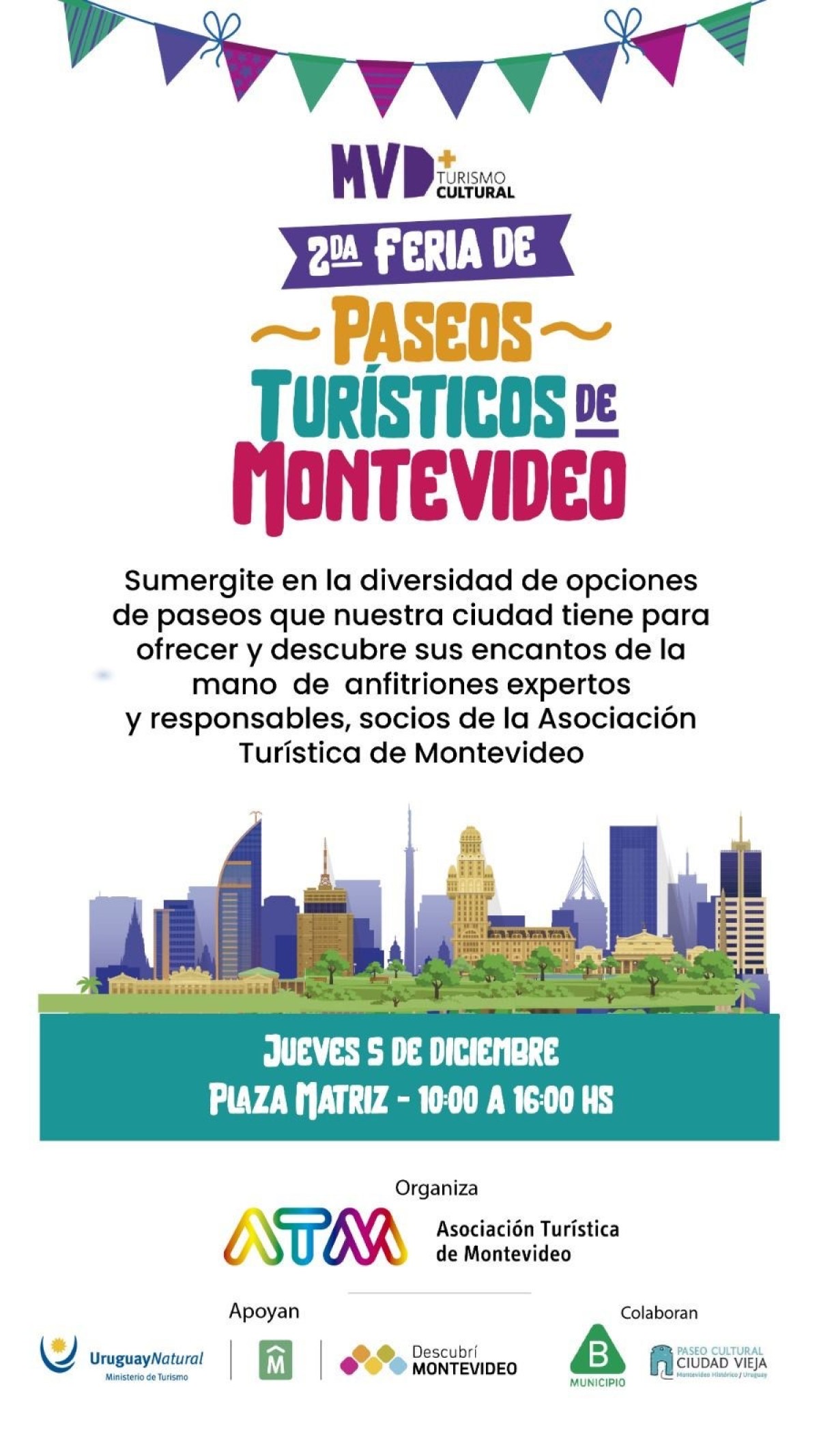 Descubr&iacute; Montevideo el jueves 5, en la feria de Paseos Tur&iacute;sticos