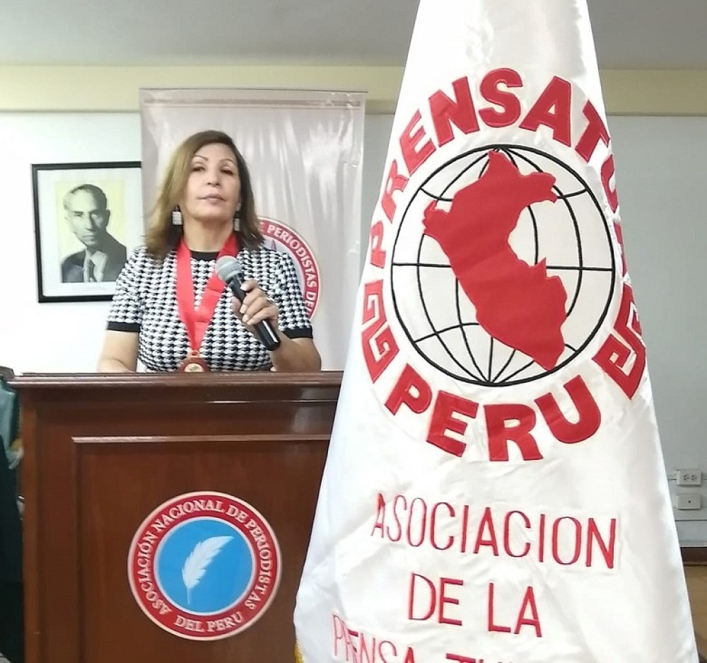 Presidente de PRENSATUR PER&Uacute;, Sara Torres Lovat&oacute;n